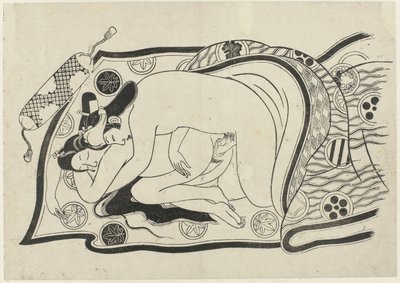 Desempenho erótico
Hana ni Yosurukyo (título da série) de Sugimura Jihei (attributed to)