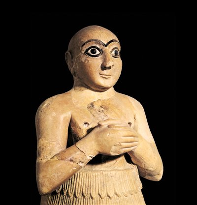 Selim, irmão do Rei de Mari na Síria, 3º milénio a.C. (escultura) de Sumerian Sumerian