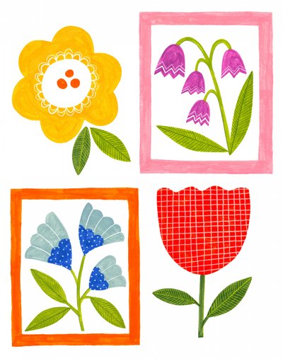 Flores Coloridas do Folclore de Susan Black