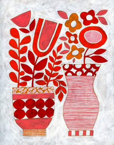 Vasos florais modernos de Susan Black