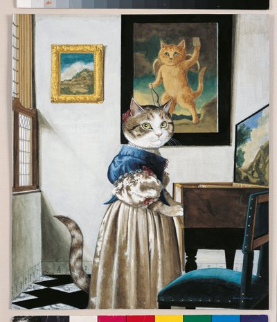Ilustração de Cats Galore! Um Compêndio de Gatos Cultivados (pub. 2015) de Susan Herbert