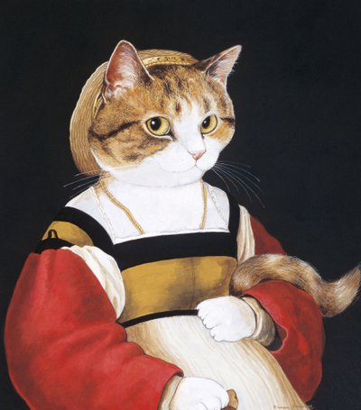 Ilustração de Cats Galore! Um Compêndio de Gatos Cultivados (pub. 2015) de Susan Herbert