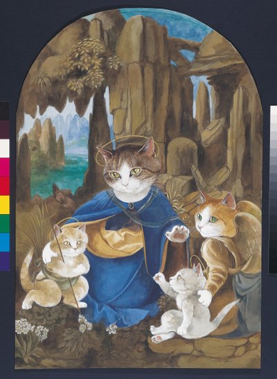 Ilustração de Cats Galore! Um Compêndio de Gatos Cultivados (pub. 2015) de Susan Herbert