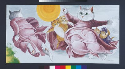 Ilustração de Cats Galore! Um Compêndio de Gatos Cultivados (pub. 2015) de Susan Herbert
