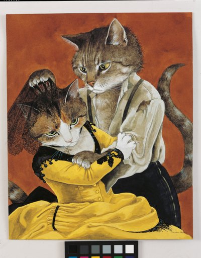 Ilustração de Cats Galore! Um Compêndio de Gatos Cultivados (pub. 2015) de Susan Herbert