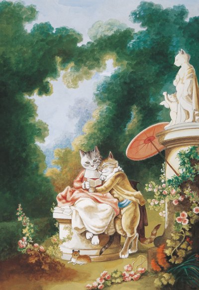 Ilustração de Cats Galore! Um Compêndio de Gatos Cultivados (pub. 2015) de Susan Herbert