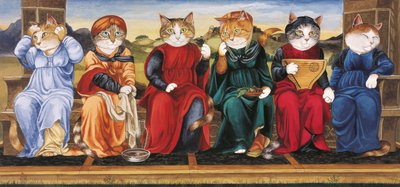 Ilustração de Cats Galore! Um Compêndio de Gatos Cultivados (pub. 2015) de Susan Herbert