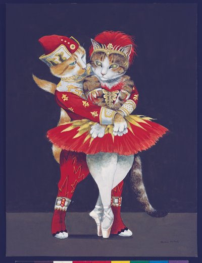Ilustração de Cats Galore! Um Compêndio de Gatos Cultivados (pub. 2015) de Susan Herbert
