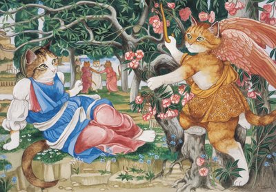 Ilustração de Cats Galore! Um Compêndio de Gatos Cultivados (pub. 2015) de Susan Herbert