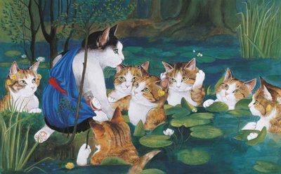 Ilustração de Cats Galore! Um Compêndio de Gatos Cultivados (pub. 2015) de Susan Herbert