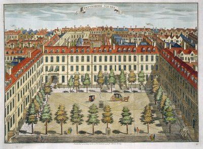 Devonshire Square, para &39;Stow&39;s Survey of London&39;, pub. 1754 de Sutton Nicholls