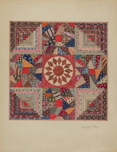 Colcha de berço, c. 1936. de Suzanne Roy
