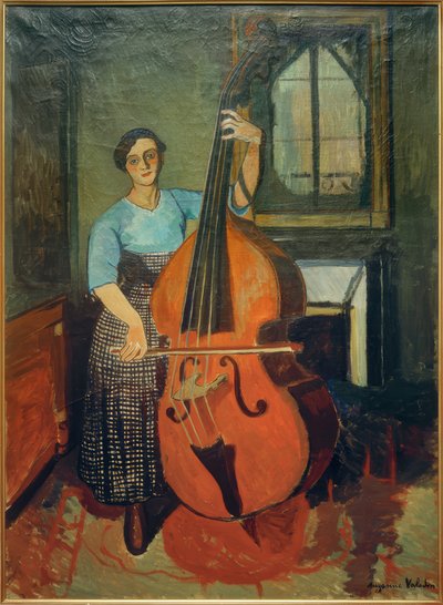 Mulher com contrabaixo de Marie Clementine (Suzanne) Valadon