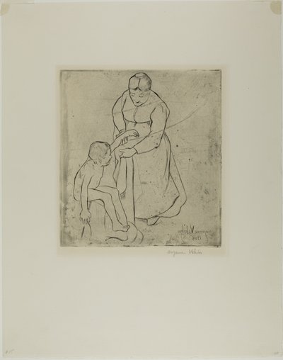 Avó e filho de Suzanne Valadon
