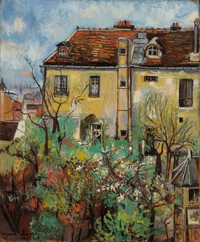 Jardim na rue Cortot, 1928. de Suzanne Valadon