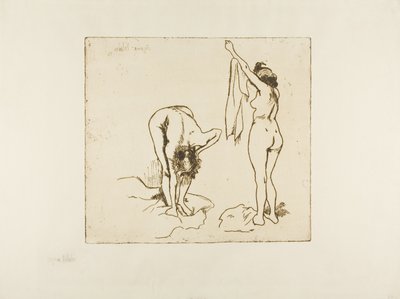 Duas mulheres se secando de Suzanne Valadon