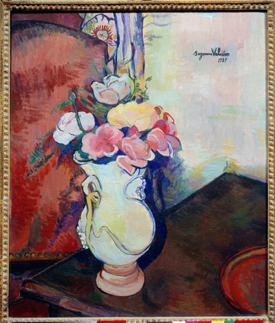 Vaso de flores. Pintura de Suzanne Valadon (1865-1938) de Suzanne Valadon