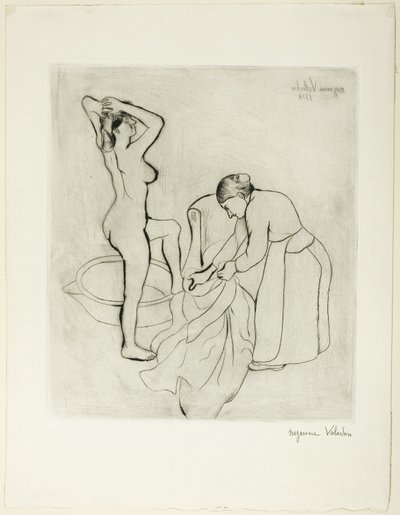 Mulher em seu banho de Suzanne Valadon