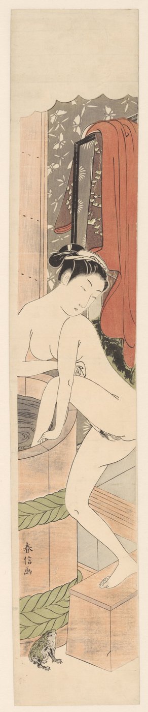 Mulher de banho de Suzuki Harunobu