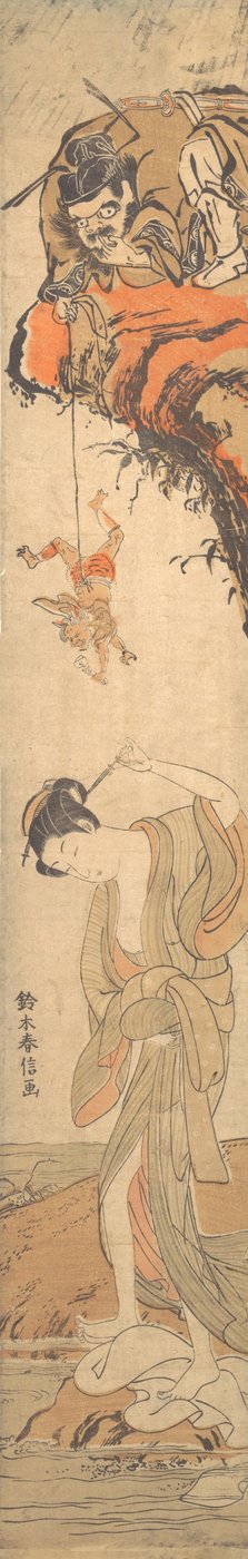 Beleza com Demônios, século 18., século 18. de Suzuki Harunobu