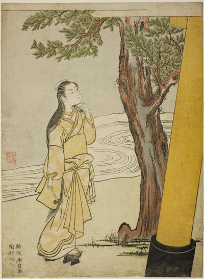 Lançando uma maldição na hora do boi (ushi no koku Mairi) de Suzuki Harunobu