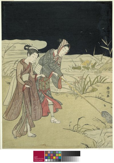 Apanhando vaga-lumes, c.1767-68 de Suzuki Harunobu