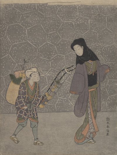 Arco Esmagador de Demônios, ca. 1765., c. 1765. de Suzuki Harunobu