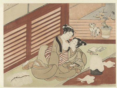 Casal amoroso de Suzuki Harunobu