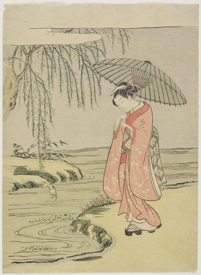 Mito do Calígrafo Ono no To_fu_, depois de 1765 de Suzuki Harunobu