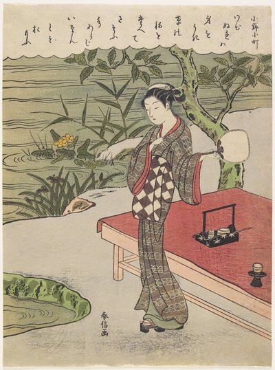 Ono no Komachi, 1767 de Suzuki Harunobu
