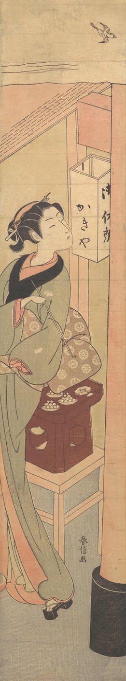 Osen da Casa de Chá Kagiya, ca. 1769., c. 1769. de Suzuki Harunobu