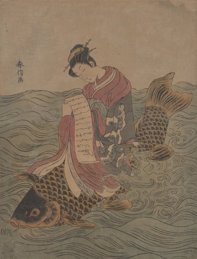 Paródia de um imortal chinês. de Suzuki Harunobu