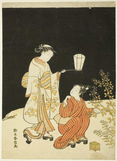 Procurando vaga-lumes de Suzuki Harunobu