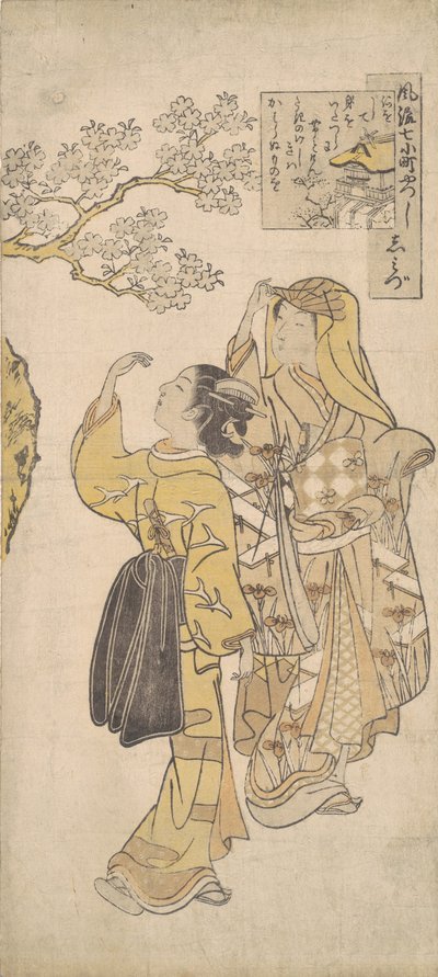 Templo Shimizu, c. 1765., c. 1765. de Suzuki Harunobu