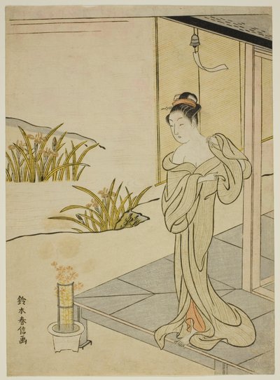 Summer, da série "Novas Versões de Flores das Quatro Estações (Shinpan furyu shiki no hana)" de Suzuki Harunobu