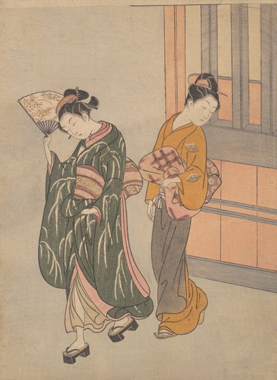 O Vento da Montanha de Dia Claro do Leque, ca. 1766., c. 1766. de Suzuki Harunobu