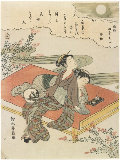 O oitavo mês, c. 1768 de Suzuki Harunobu