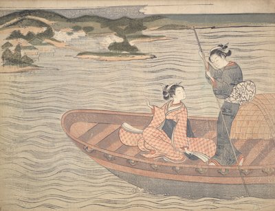 O Barco Ferry Boat de Suzuki Harunobu