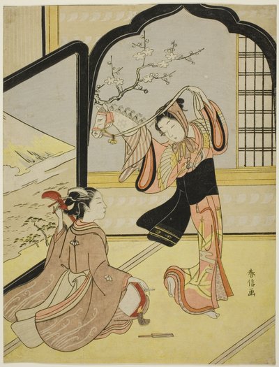 A Dança Harugoma de Suzuki Harunobu