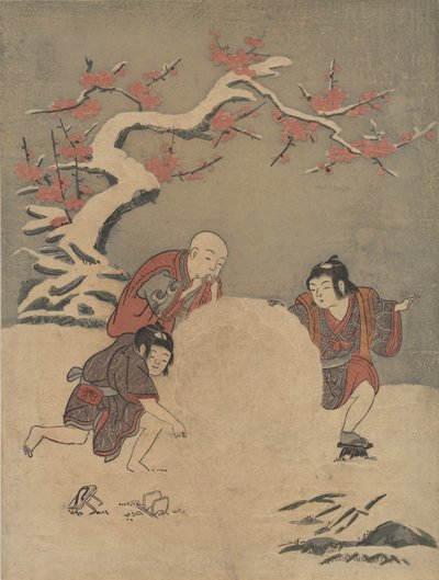 A Bola de Neve, 1770., 1770. de Suzuki Harunobu