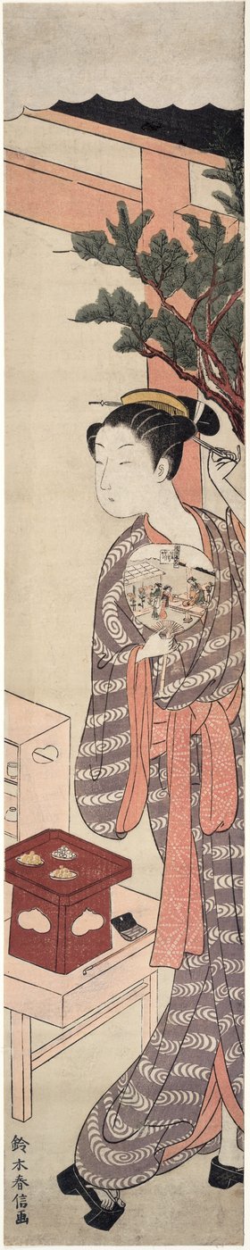 A barraca de chá - Kagiya Osen de Suzuki Harunobu