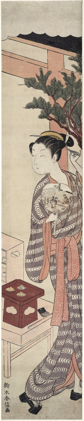 A barraca do chá - Kagiya Osen, c.1769 de Suzuki Harunobu