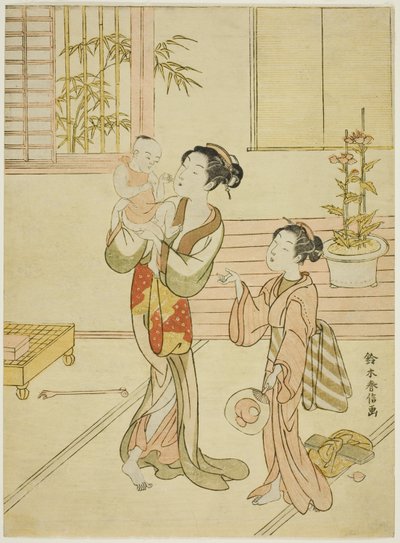 A criança do tesouro de Suzuki Harunobu