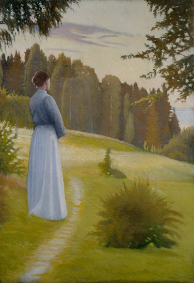 Depois do pôr do sol (óleo sobre tela) de Sven Jorgensen