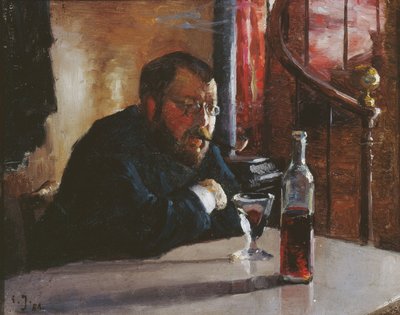 Retrato de Hans Jæger de Sven Jorgensen