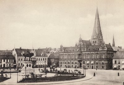 Sverige / Suécia: Skane, Malmo, Stortorget Och Radhuset (foto a p/b) de Swedish Photographer