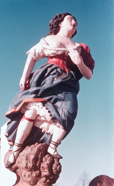 Figura de cabeça de veleiro desconhecido, meados do século XVIII (madeira pintada) de Swedish School