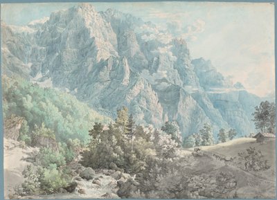 O Maciço de Glärnisch na Suíça de Swiss 18th Century