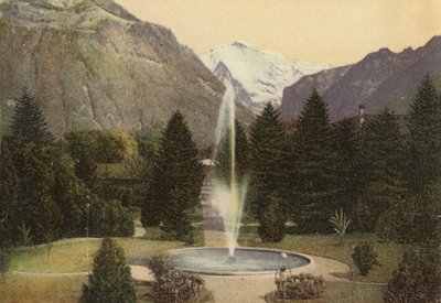 Oberland Bernese: Interlaken, Kurgarten (foto a cores) de Swiss Photographer