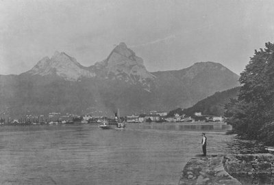 Brunnen and the Mythen, Lake Lucerne (foto a p/b) de Swiss Photographer